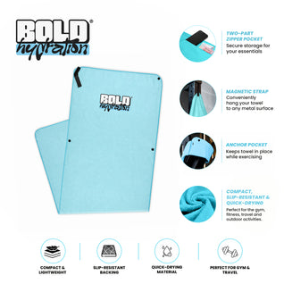 BOLD Microfiber Gym Towel (Pink)